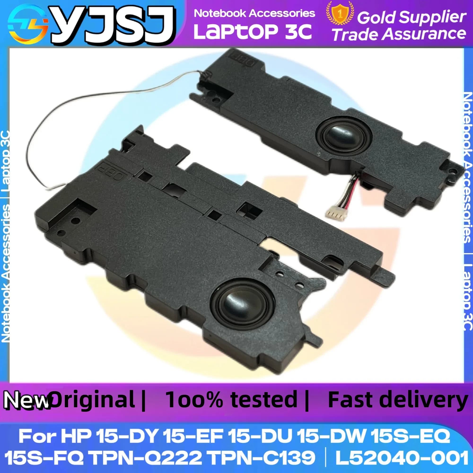New Original Laptop Notebook Audio Speaker For HP 15S-FQ 15S-FR 15S-ER 15-DY 15-EF TPN-Q222 TPN-Q230 built-in speaker L52040-001