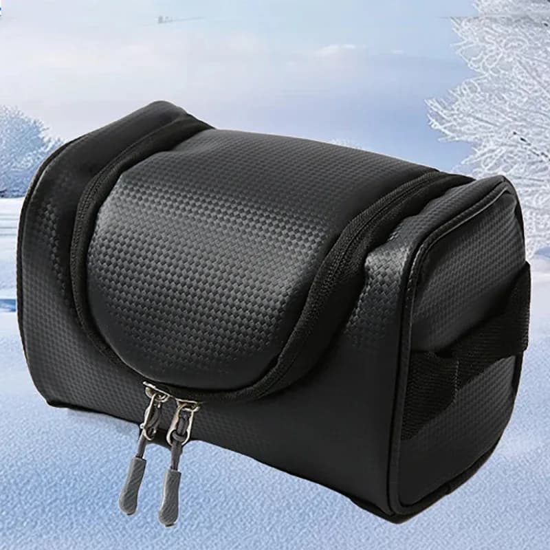 Borsa per occhiali da sci Custodia rigida in EVA resistente con cerniera Impermeabile antiurto per accessori sportivi da ciclismo per motociclette da neve