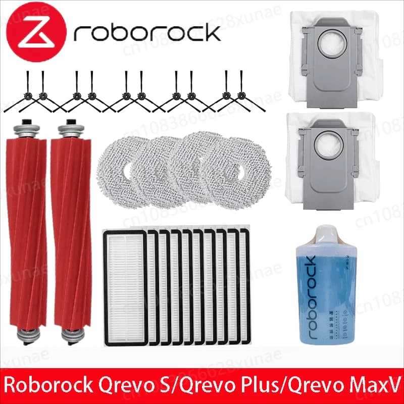 Misura per Roborock Qrevo Pro/Qrevo MaxV/ Qrevo S Robot Accessori per aspirapolvere Mop Filtro Hepa Spazzola laterale principale Parti di ricambio