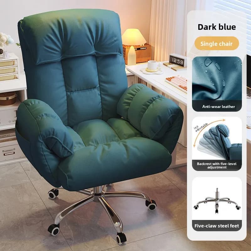 Ergonomic Home Office Comfort Big Recline Dorm Chair Gaming Chair Spinal Support Adjustable Height Rotating Gaming Chair