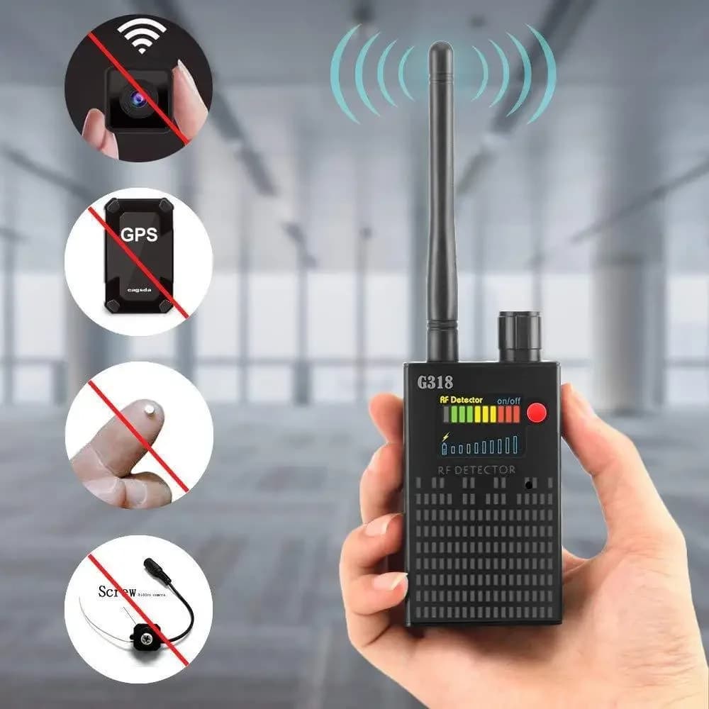 Full Range Pro Anti-Spy Bug Detector Telecamera wireless Segnale nascosto GPS RF GSM Dispositivi Finder Privacy Proteggi la sicurezza