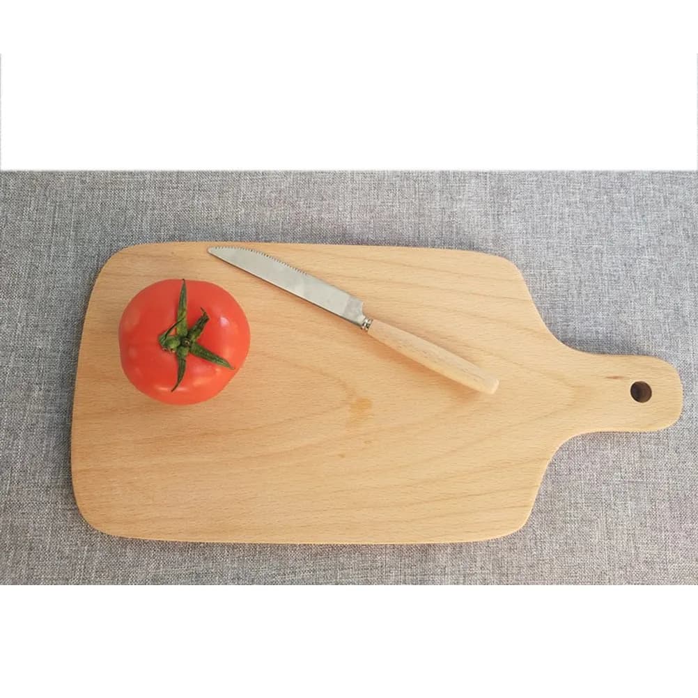 Irregular Shaped Wooden Cutting Board Made of Premium Wood for Chopping Food Baking Storage Hanging Hole Kitchen Chopping Mat