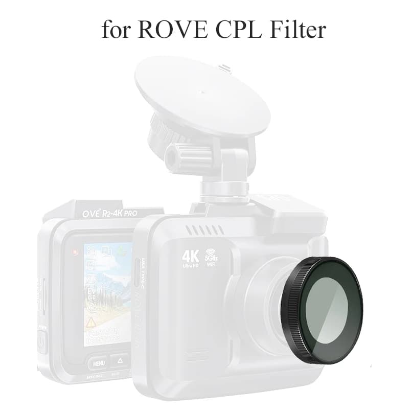 per filtro ROVE CPL, obiettivo polarizzatore circolare antiriflesso per modelli ROVE R2-4K, R2-4K PRO e R2-4K Dual Dash Cam