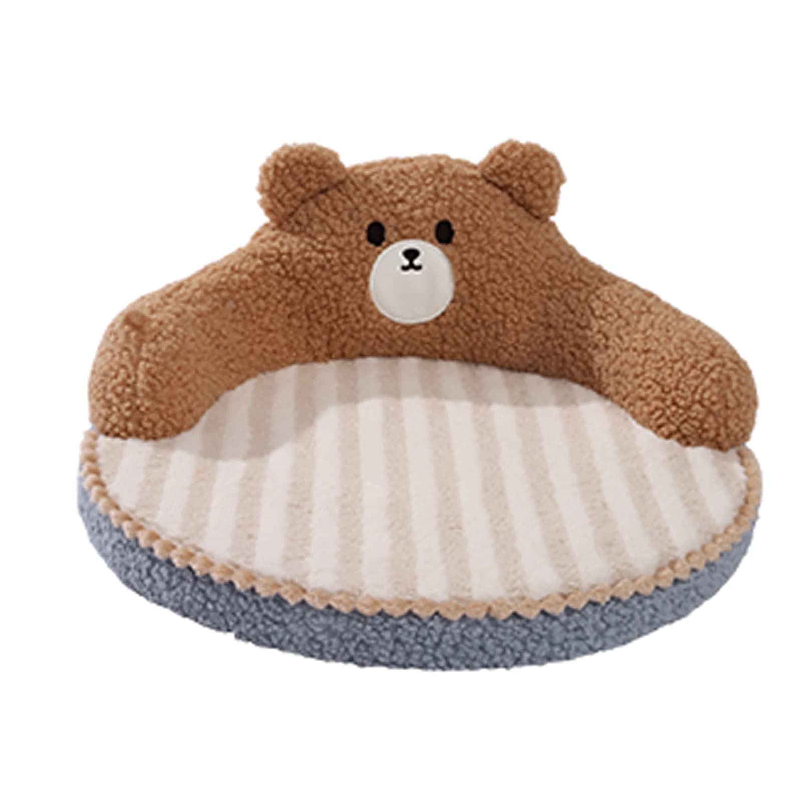 Cat Bed High Backrest Cat Pad All Seasons Hug Design Washable Cozy Cat Warm Pad for Cats Dogs Pets