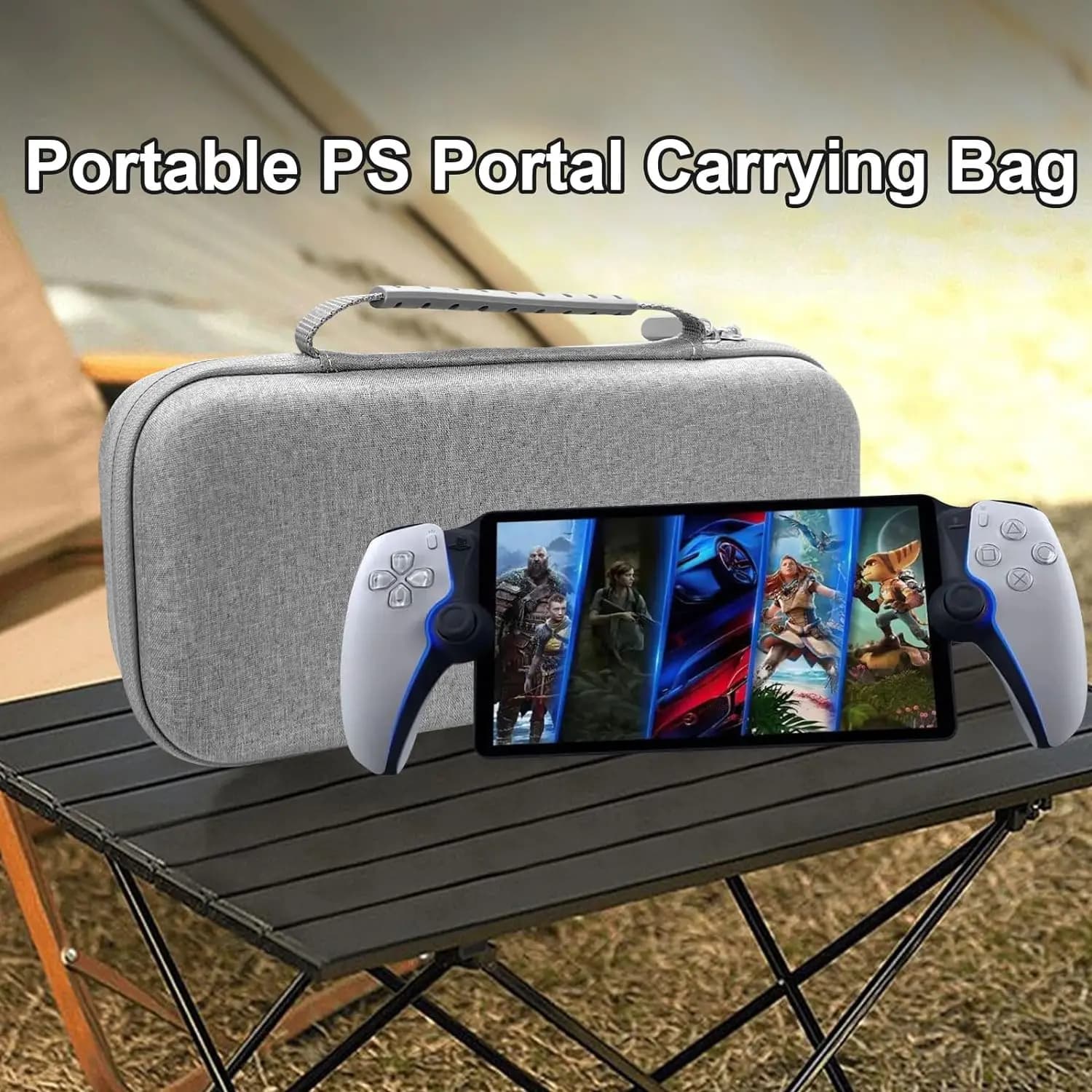 Portale per custodia per Playstation DOBEfor con deposito di pezzi di ricambio, borsa da viaggio portatile protettiva antiurto in EVA per portale PS5
