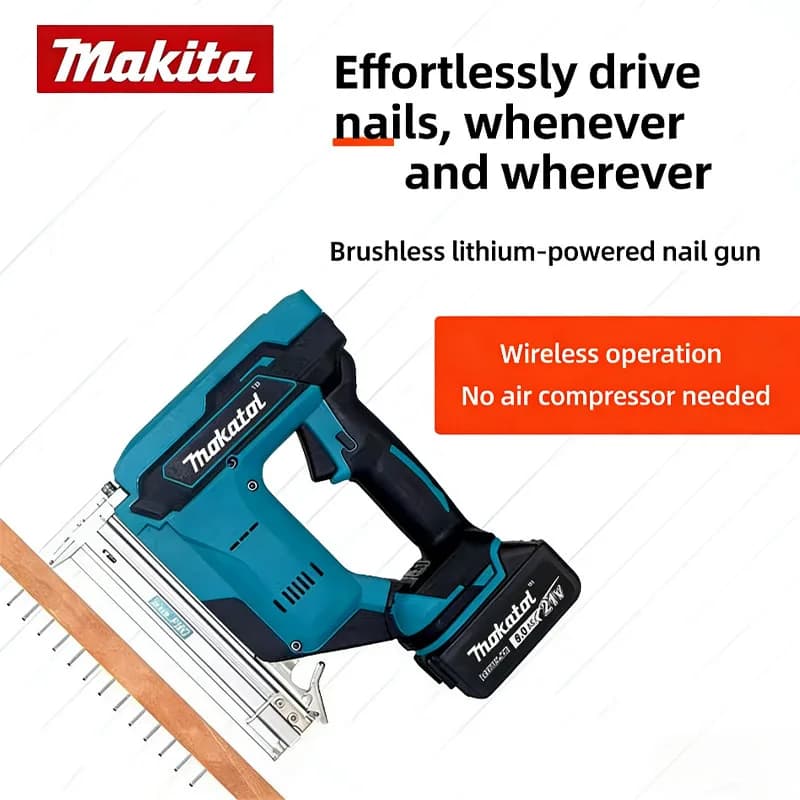 Pistola Graffatrice Elettrica 2 in 1 per Chiodi da 10-30mm, Chiodatrice per Tappezzeria e Lavorazione del Legno, Capacità di Inserimento 2 Pollici