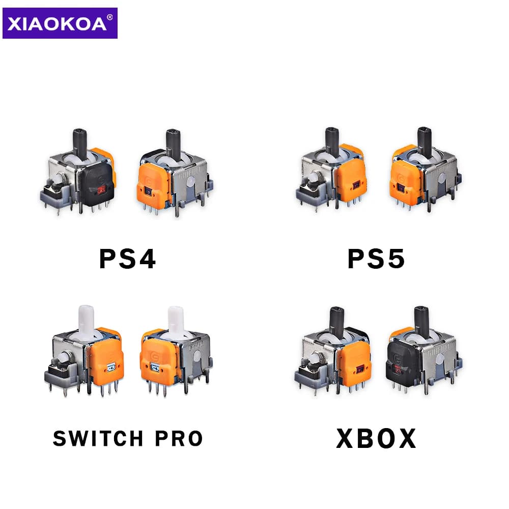 2 pezzi di ricambio effetto Hall joystick sensore analogico 3D per PS5/PS4/Xbox One/serie Switch Pro controller parti di riparazione accessori