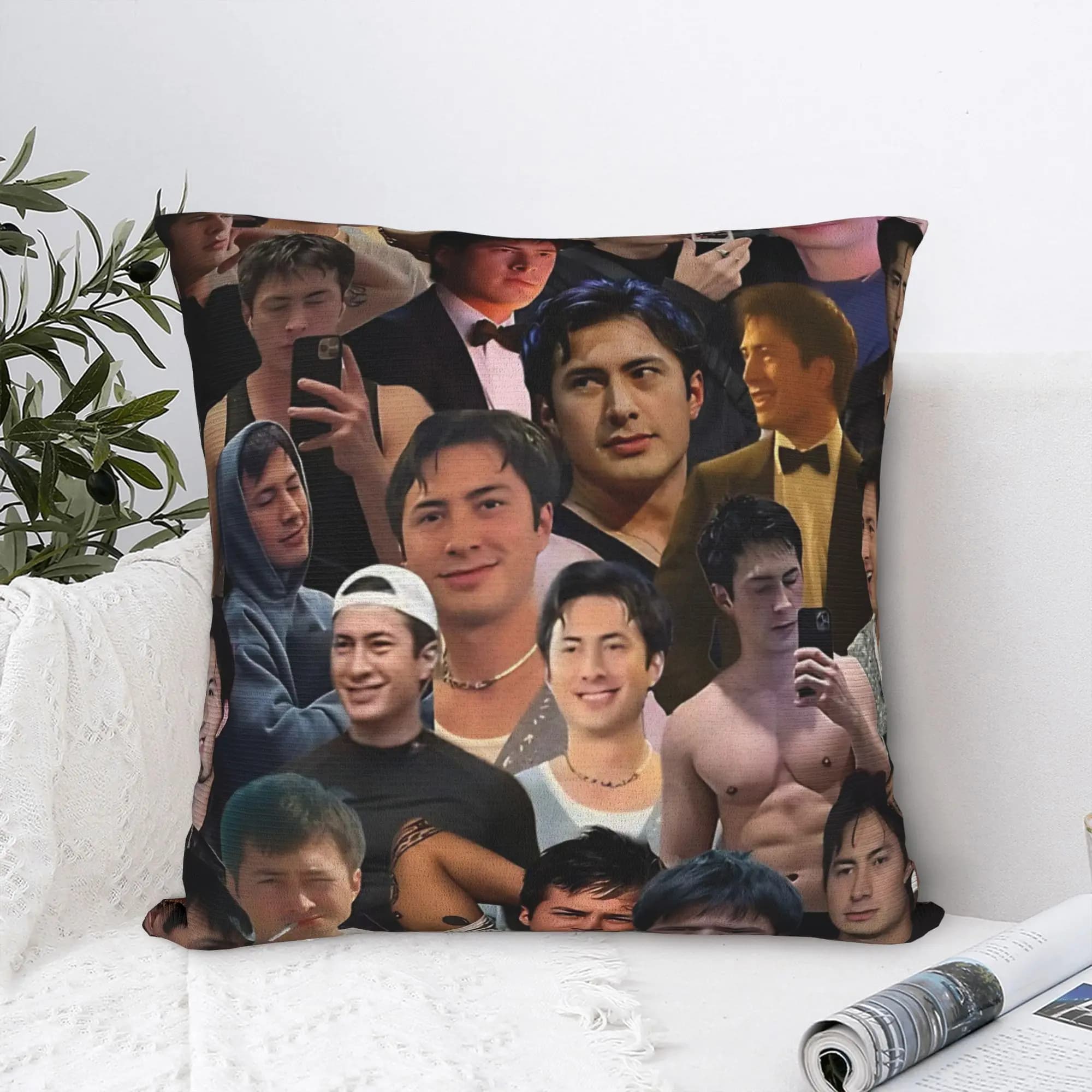 Hudson Williams Pillow Lining with photo collage Vintage pillow for sofa bed Living room Comfortable pillow lining