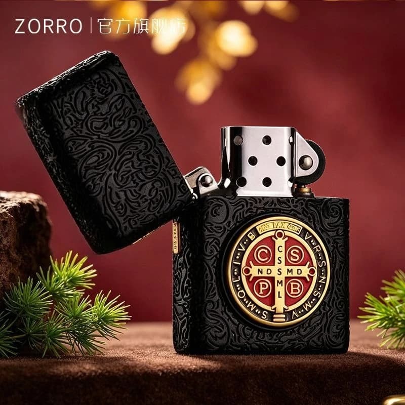 2026 New ZORRO Constantine Global Limited Code Kerosine Lighter, Heavy Armor Retro Cinnabar High-end 520 Trendy Gift for Boys