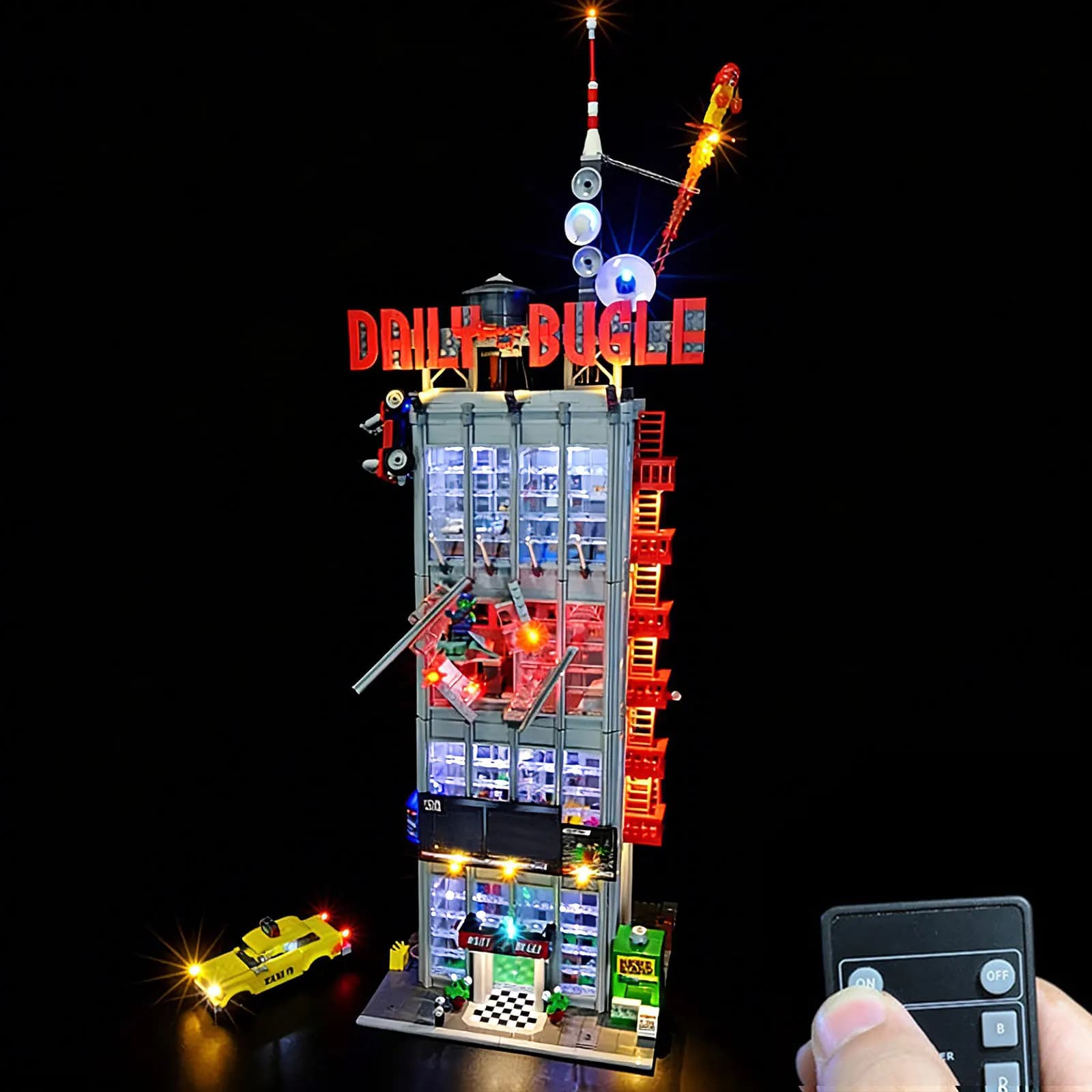 Kit di illuminazione a LED LYBMTWF compatibile con i blocchi da costruzione Lego 76178 Daily Bugle (NON include i mattoncini del modello)