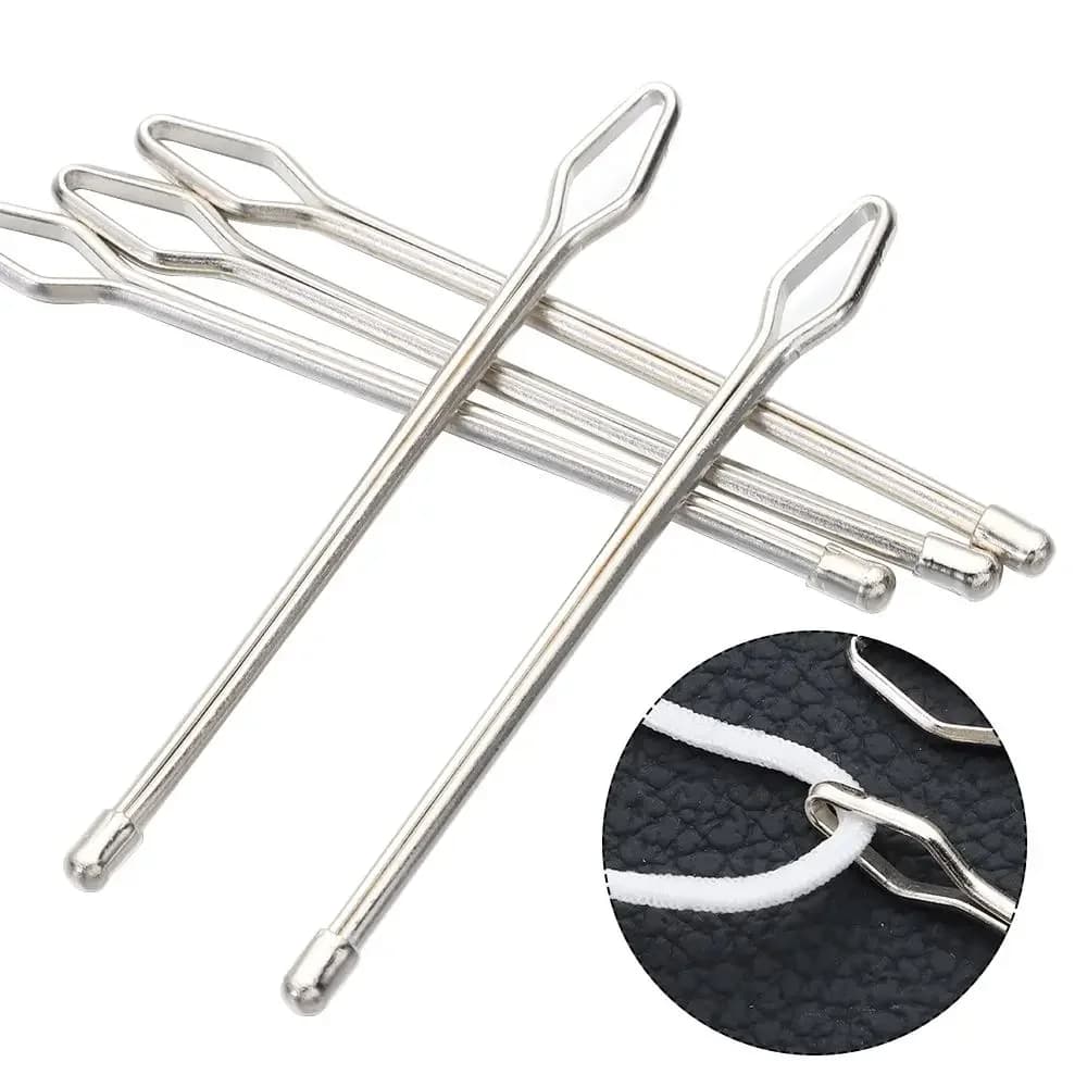 Attrezzo manuale Nastro per cintura Strumenti per indossare Pinzette per clip Indossare infila Guida Infila corda elastica Infilacciatori facili in acciaio inossidabile