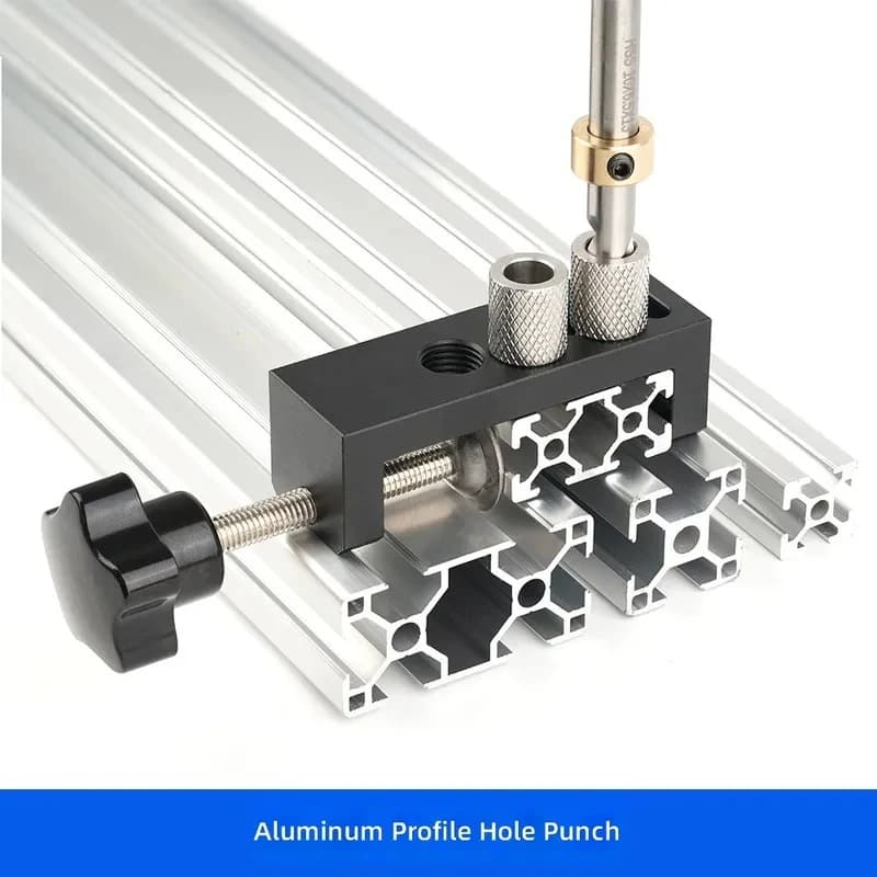 Aluminum Profile Punching Assist Tool 203040 DIY Perforated Connection Countersunk Double Hole National European Standard