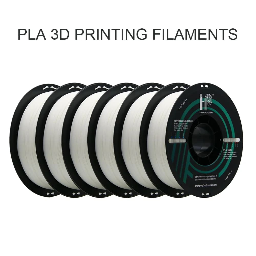 Filamento per stampante 3D HP3DF, 6 rotoli (6 kg), colore solido, 1,75 mm, liscio, 100% senza bolle per stampanti 3D FDM