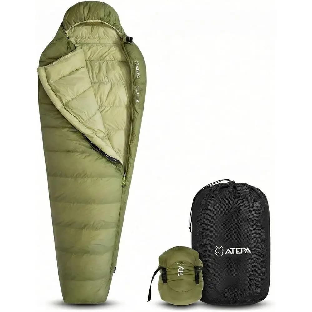 Mummy Pelo Ultralight to 0 Degrees for Adults, RDS Certificate, Recycled Guscio for Camping and Hiking, ISO 35 ° Limit