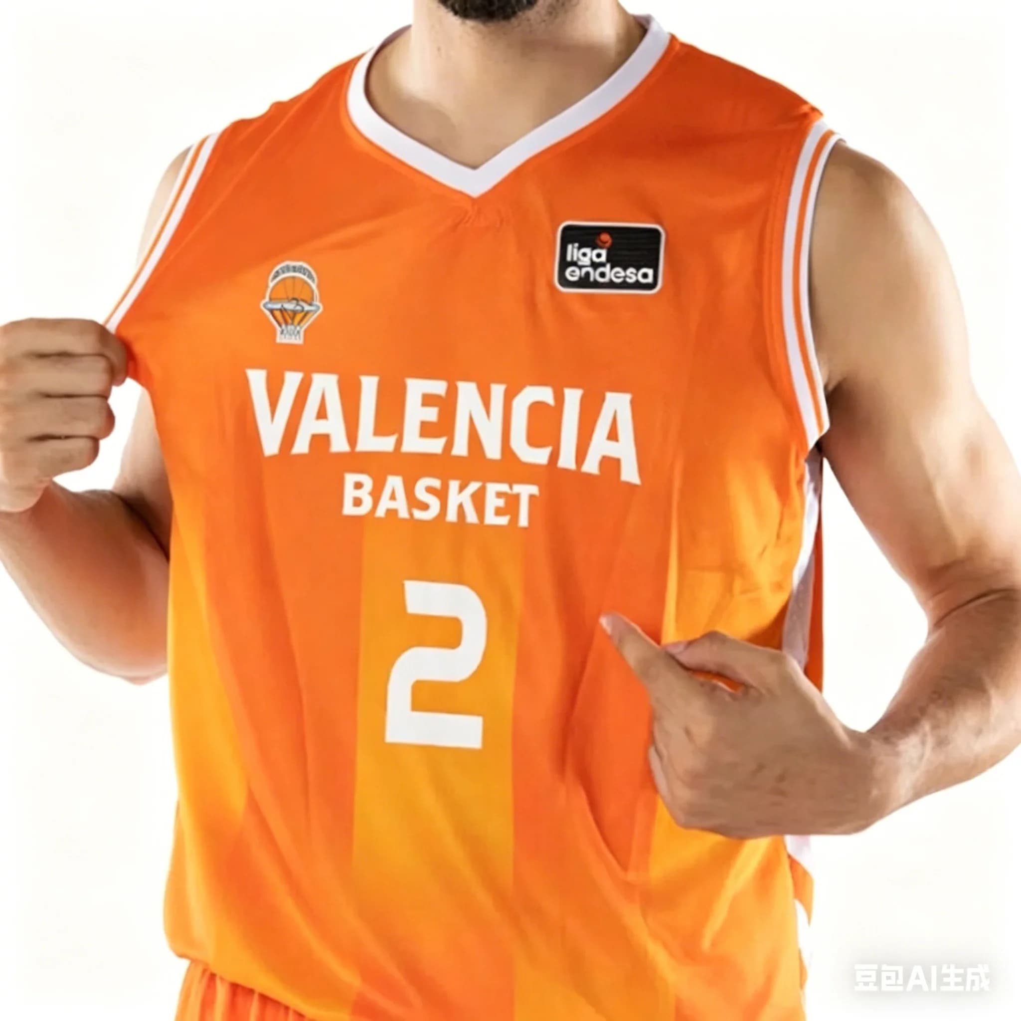 Maglia da basket della Liga Spagnola 2026 da uomo, canotta sportiva Valencia Basket Jaime Pradilla numero 2, coordinata per la famiglia