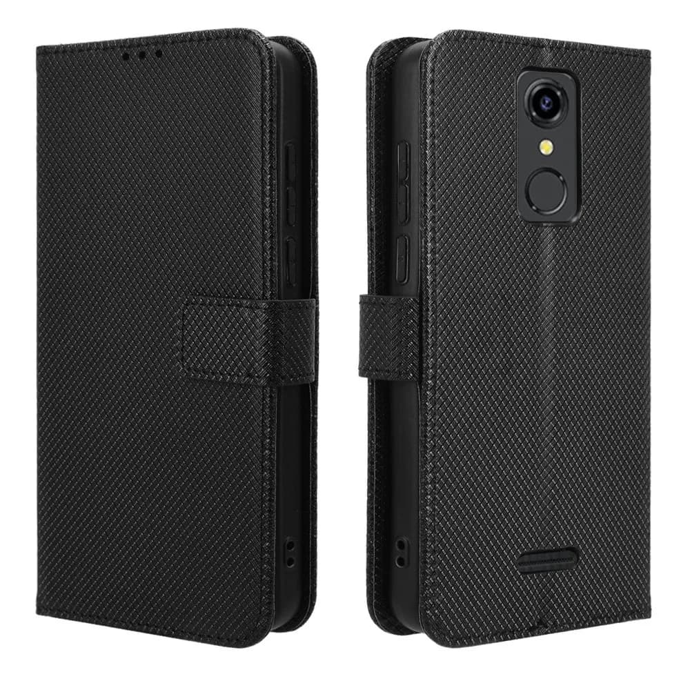 Custodia a portafoglio in pelle PU con motivo a diamante di vibrazione di lusso per borsa per telefono cellulare Iris Connect di consumo