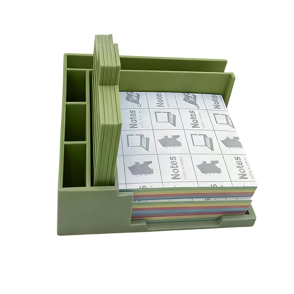 Set di Strumenti per la Conservazione di Note Adesive, Porta Note Adesive con Cinque Modelli, Base Dispenser per Blocchetti Adesivi