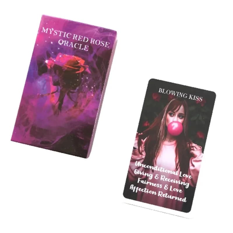 Carte Oracle Mystic Red Rose A 53 Oracle English Visions Divination Edition Mazzo Borad Giochi di gioco