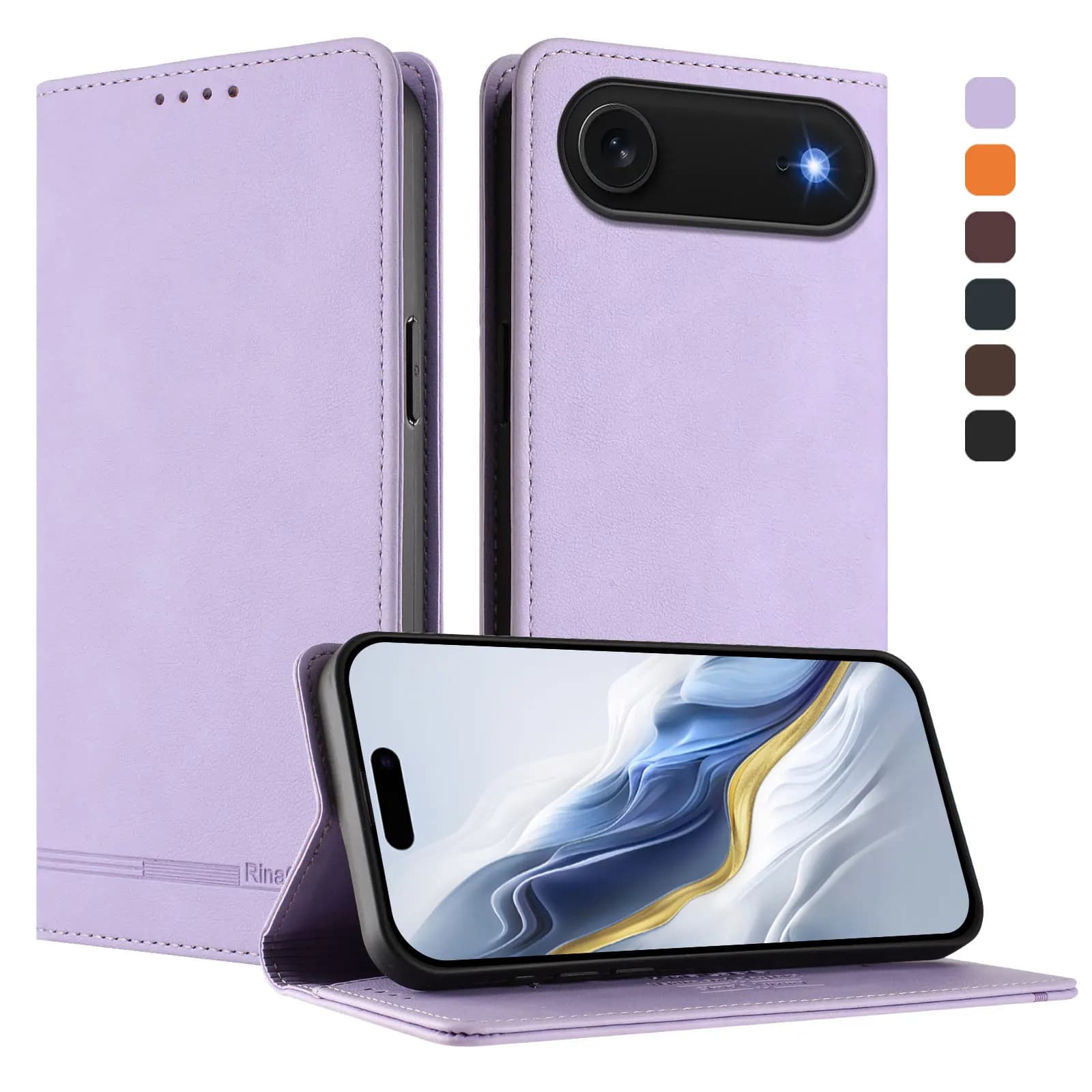 Business Strong Magnetic Card Solt Wallet Leather Phone Case For iPhone 17 Pro Max 16 Plus 15 14 13 12 11 Bag Flip Book Cover