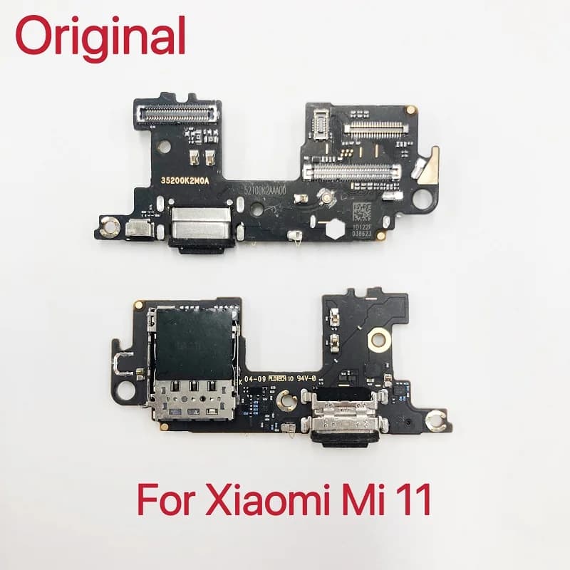 Scheda di ricarica per Xiaomi Mi 11 Mi11 Porta di ricarica USB PCB Dock Connettore Piastra flessibile Microfono Lettore SIM IC completo