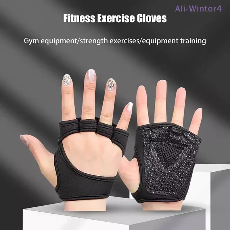 Protective Gloves for Hands and Wrists Winter4, Heavy Gloves for Gym and Fitness, Mezzi Anti-slip Gloves for Lifting Weights and Sports Support