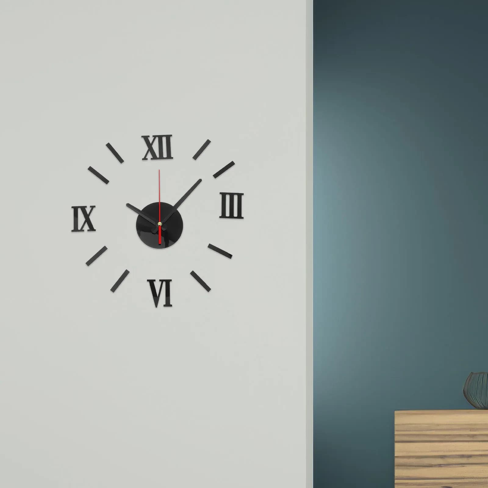 Orologio da Parete in Acrilico Senza Cornice, Grande Formato, Autoadesivo, Moderno e Silenzioso, Decorativo per Soggiorno, Camera da Letto, Bagno, Cucina