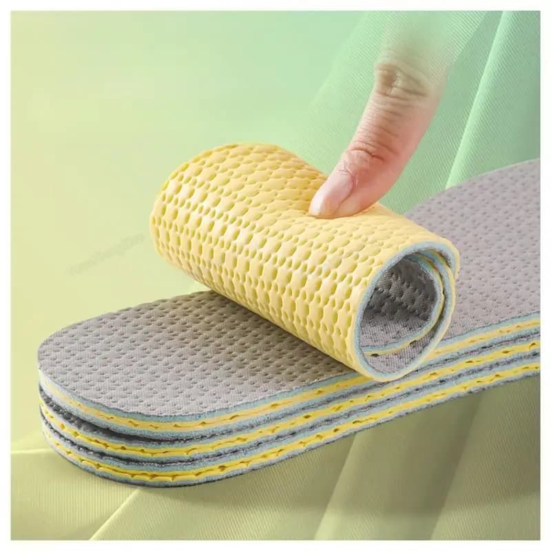 Sottopiede sportivo da corsa in lattice Nano sterilizzazione deodorante scarpe solette per piedi comodi cuscinetti per scarpe antiscivolo suola morbida