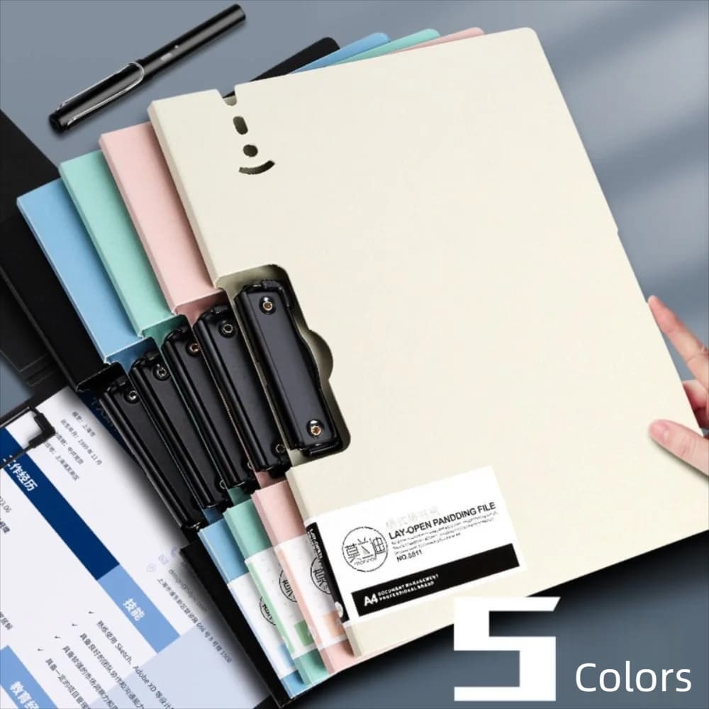 Cartella di file A4 multifunzione portatile Cartella di contatti di file per appunti impermeabile addensata Ufficio scolastico