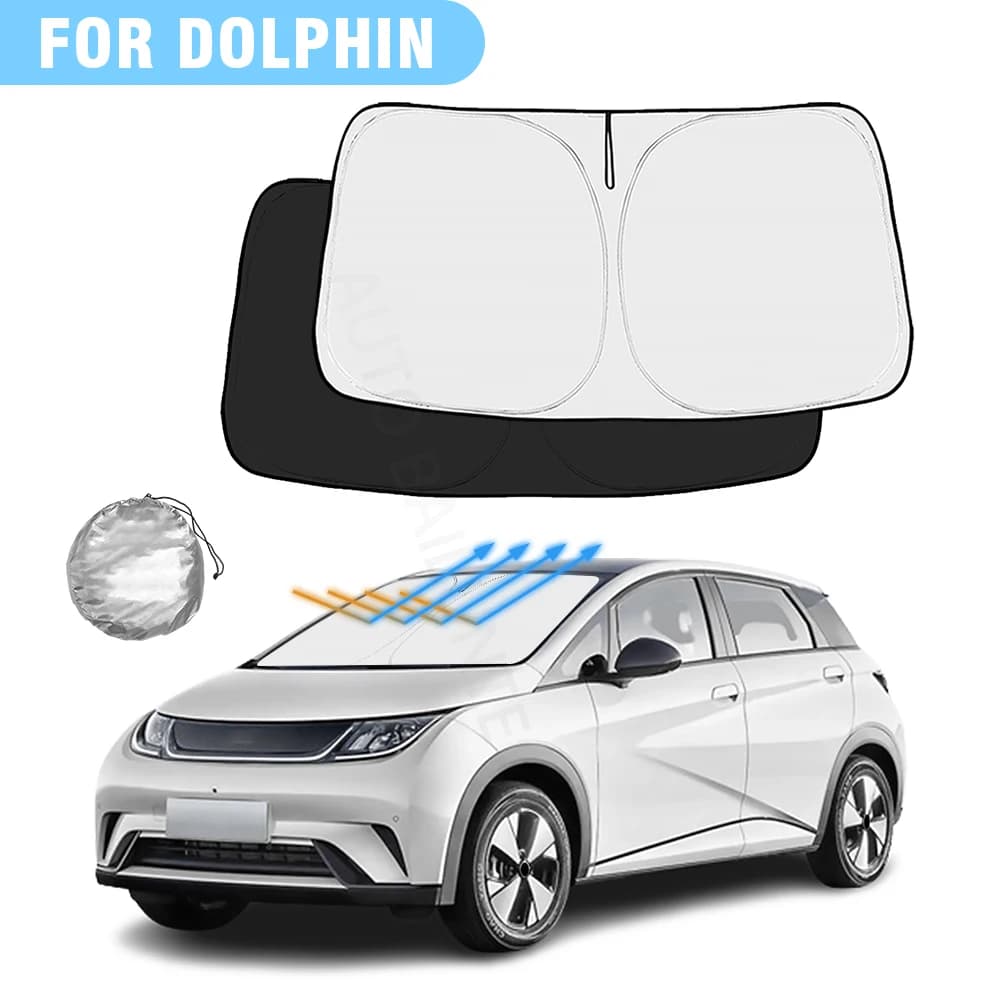 Per BYD Dolphin 2022 2023 2024 EV Parabrezza Auto Parasole Copertura Finestra Anteriore Parasole Visiera Interni Auto Protezione UV
