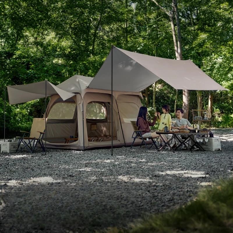 Folding Outdoor Camping Tent Large Fishing Fire Shelter Camping Tent 4 Season Travel Backpacking Tenda De Viagem Outdoor Gear