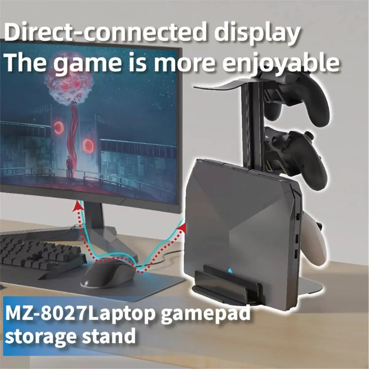 HAPPYDAY~ 3-Layer Controller Holder Storage Stand for Switch Gamepad Rack Tablet Mobile Phone Holder Organizer