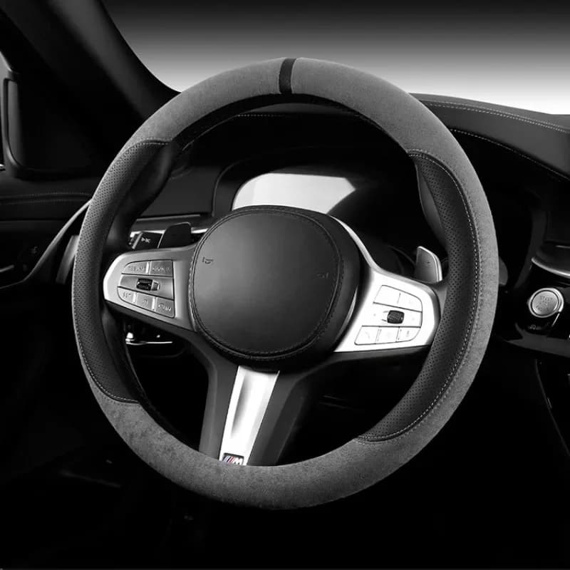 Luxury 38 cm Type O/D Car Seat Cover for Universal steering wheel Car accessories Cover for non-slip internal handle