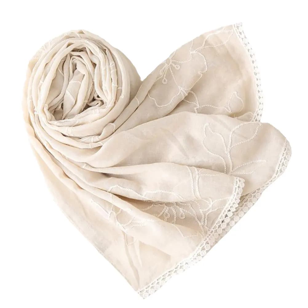 Sciarpa Leggera Multifunzione con Design Ricamato, Coprispalle per Ragazze, Accessorio Moda Versatile e Caldo
