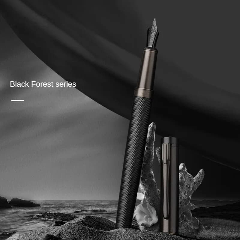 Fountain Pen Student Calligraphy Practice Pen Ink Refillable Metal Office Writing Tool Stationery