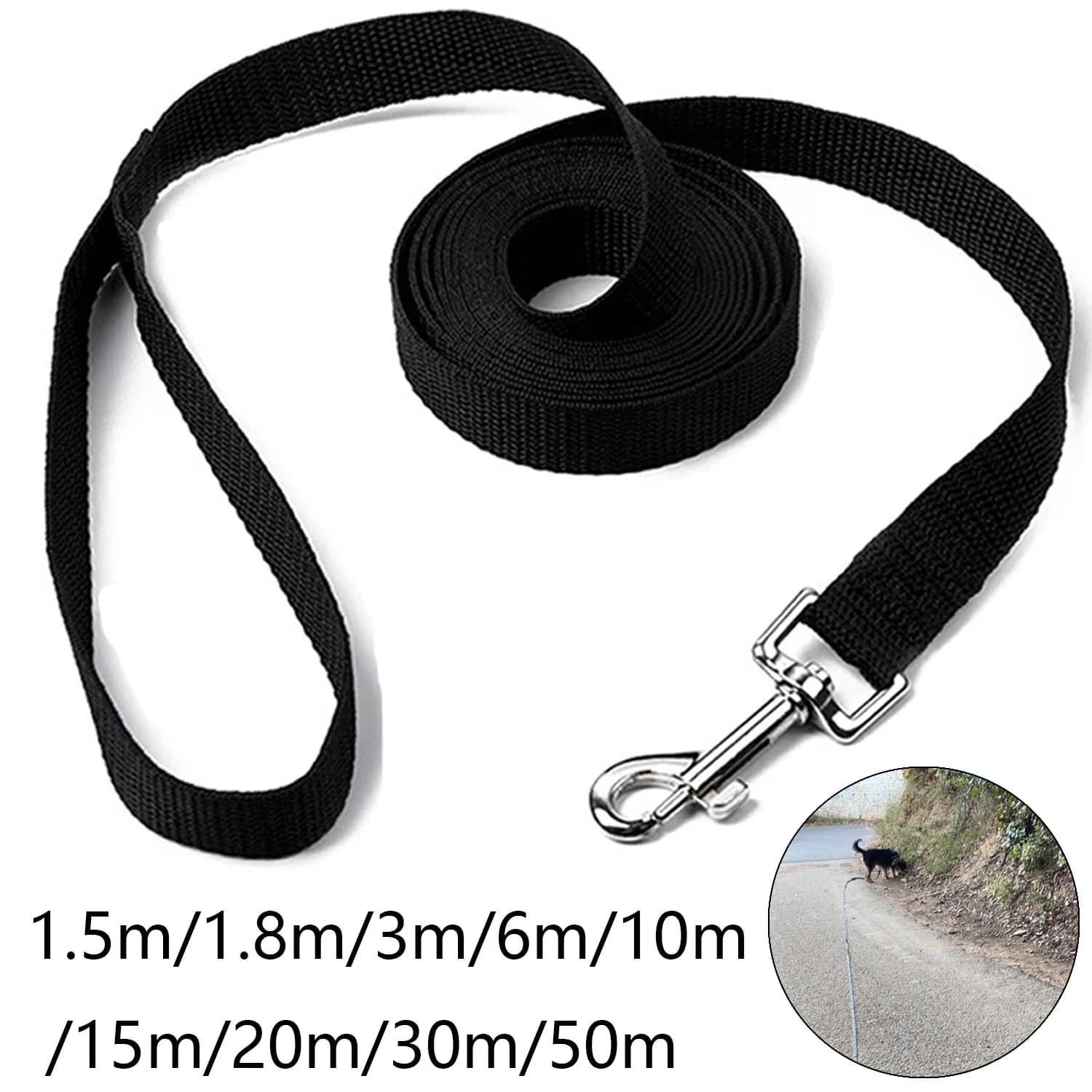 Guinzaglio per cani lungo e resistente per cani di piccola taglia media e grande Gatti Escursionismo Cucciolo Corda di trazione solida Accessori per bulldog Golden Retriever