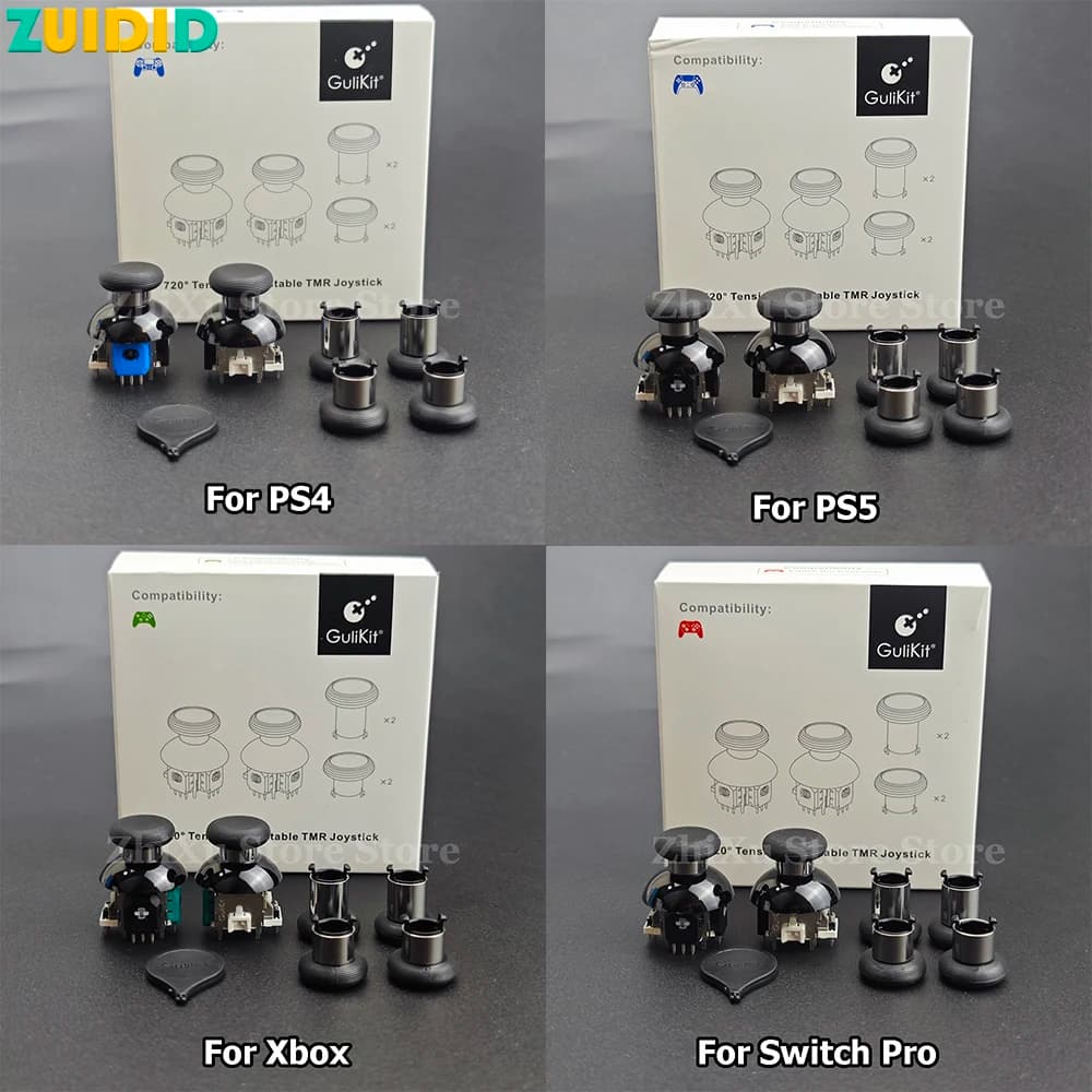 ZUIDID NS55 720 ° Joystick TMR a Tensione Regolabile per Controller Switch Pro, PS5, PS4, Xbox Series - Design a Basso Consumo per Riparazioni