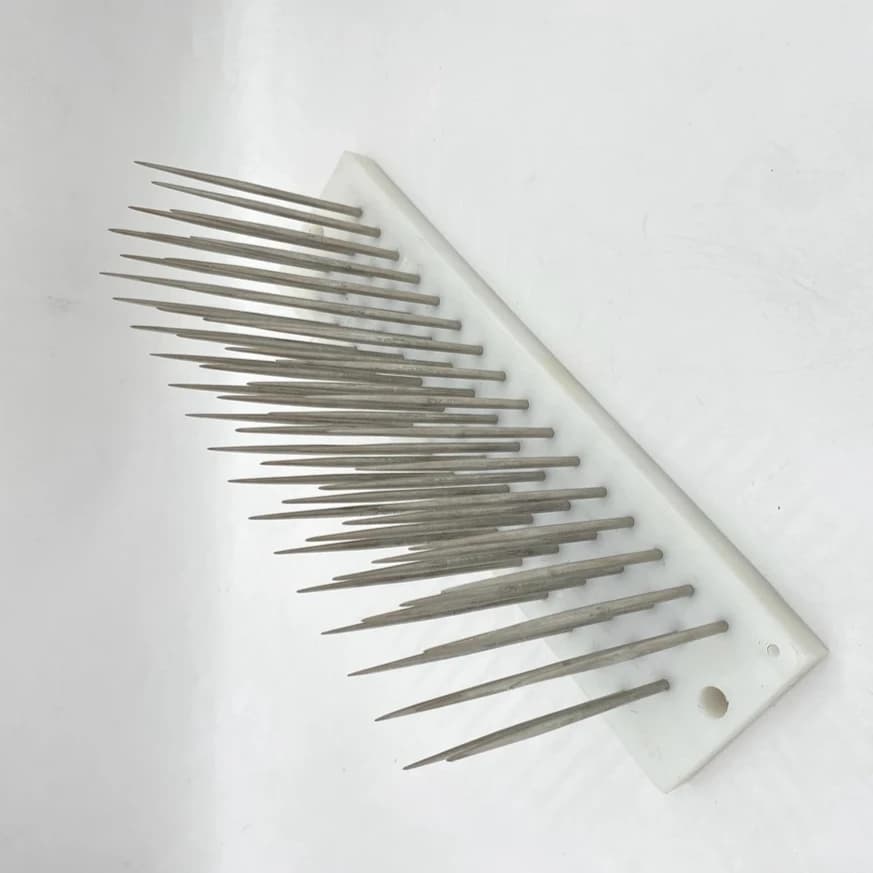 1 pz 22 cm Capelli Bianchi Hackle con 60 Pz Ago per Pettine Trama Macchina Haaknaalden Crochet Serrature Trecce Gancio Set Parrucche Parrucca Agulha