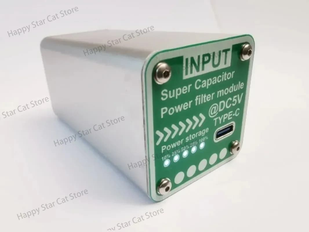 Modulo Filtro di Alimentazione DC 5V con Supercondensatore per Raspberry Pi, Ingresso e Uscita Tipo C