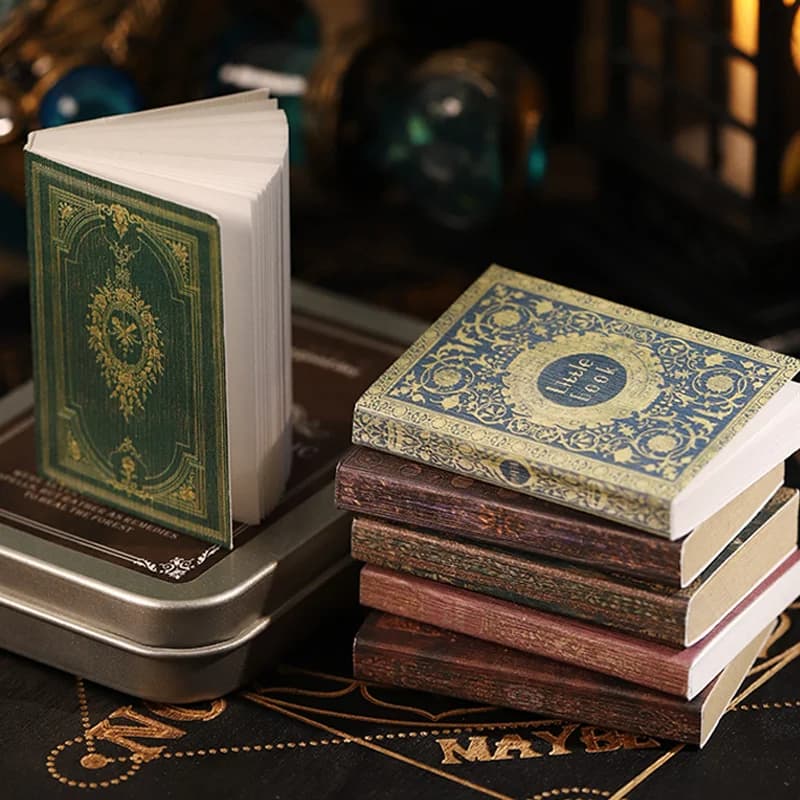 Mr. Paper 2-Book Set: Vintage Magic Bookshop Series Retro Craft Book Mystery-Themed Journal Pages DIY Scrapbook & Photo Frames