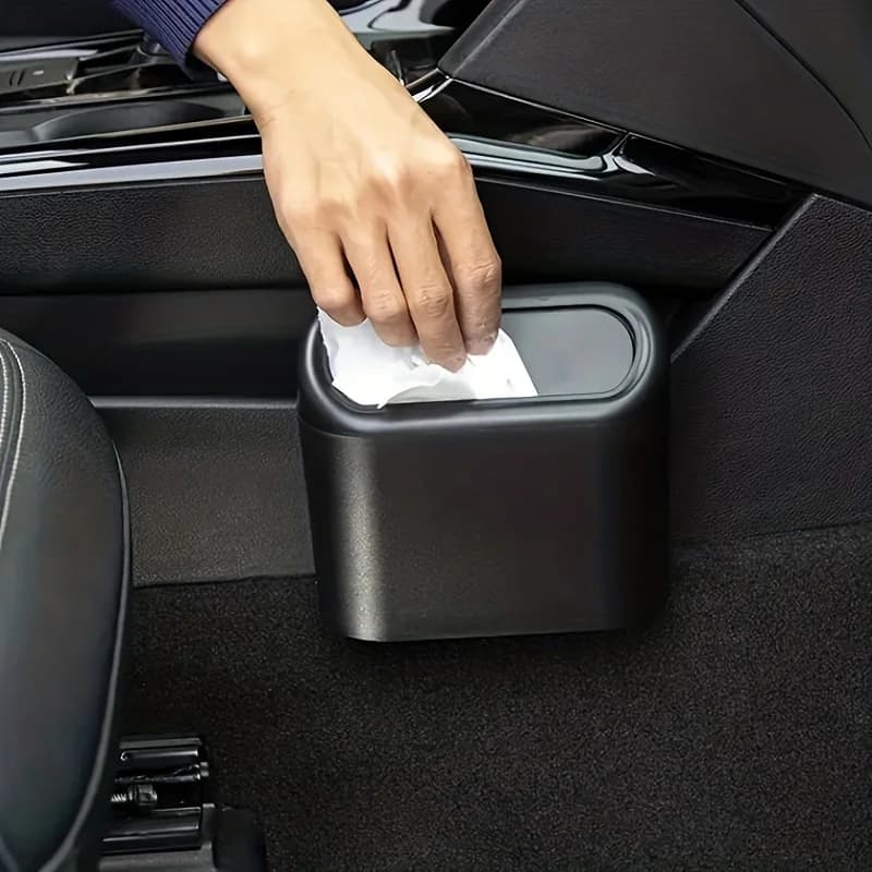 1pc Car Trash Can - Mini Garbage Bin and Organizer for Clean and Tidy Car Interiors