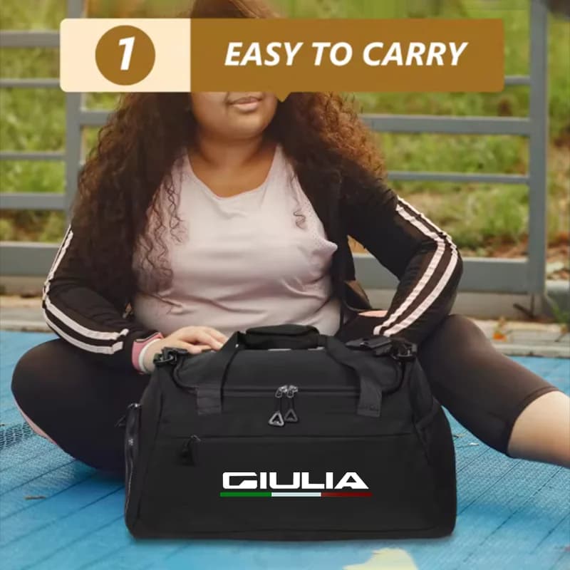 Ultralarge Capacity Travel Bag Luggage Handbag Fitness Bag Single Shoulder Bag For Alfa Romeo Giulia Car Accessorie
