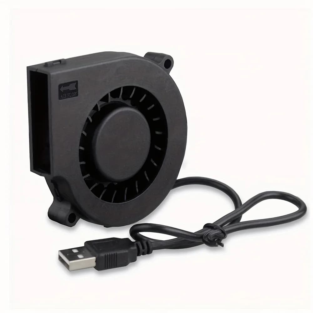 75mm USB ventola di raffreddamento Turbo Blower stampante 3D senza spazzole 5015 7515 7525 7535 per estrusore DC Cooler Power Inverter pompa d'aria PC CPU