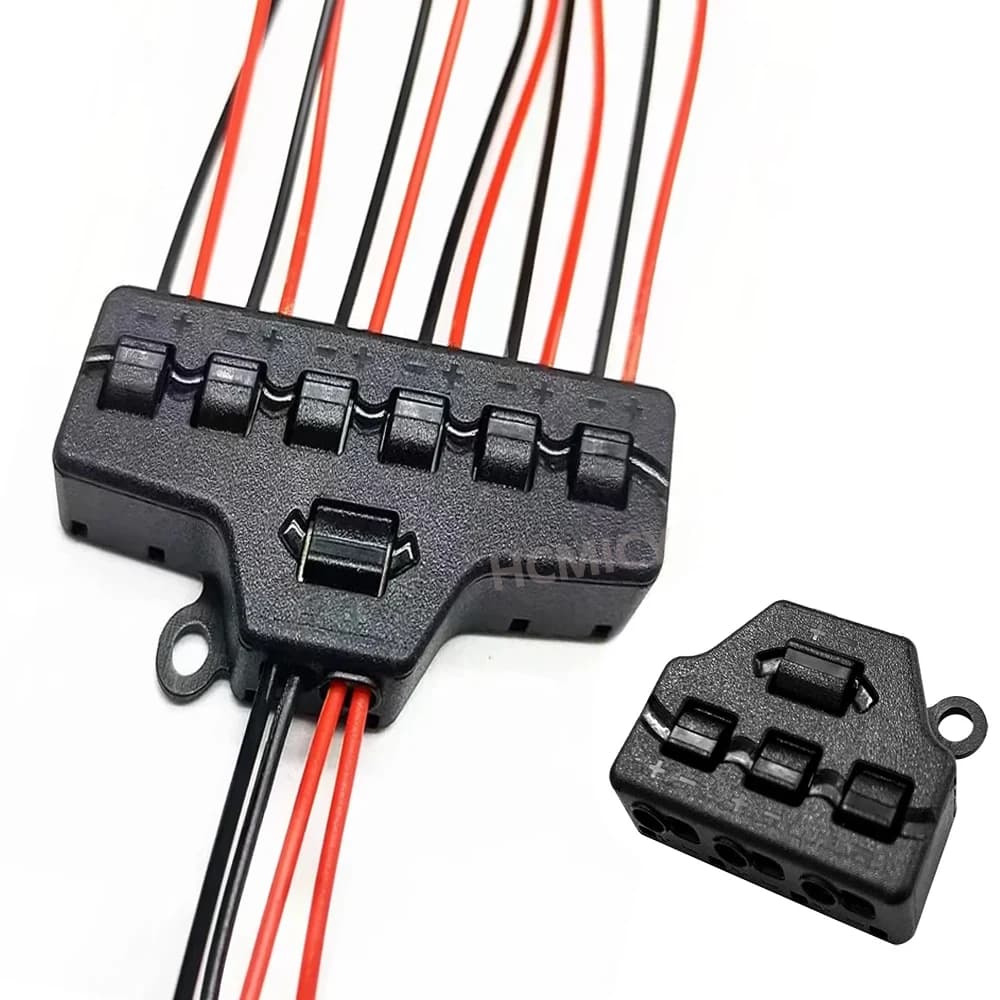 3/6 porte Connettori per strisce LED Porte Out Line Splitter Universale Cavo di cablaggio fai da te Connettore Morsettiera domestica per illuminazione a LED