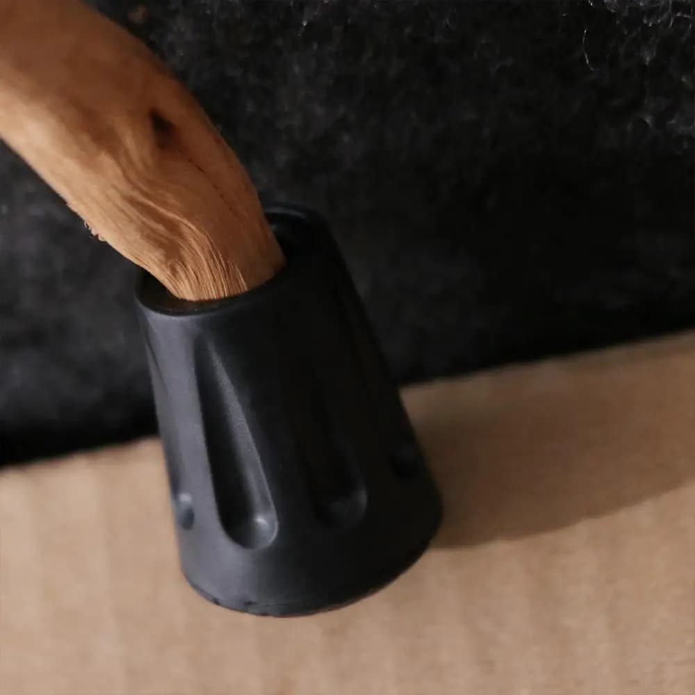 Rubber Walking Stick Tip Protector 11mm Anti-Skid Trekking Pole Bottom Cover Non-slip Wear -resistant