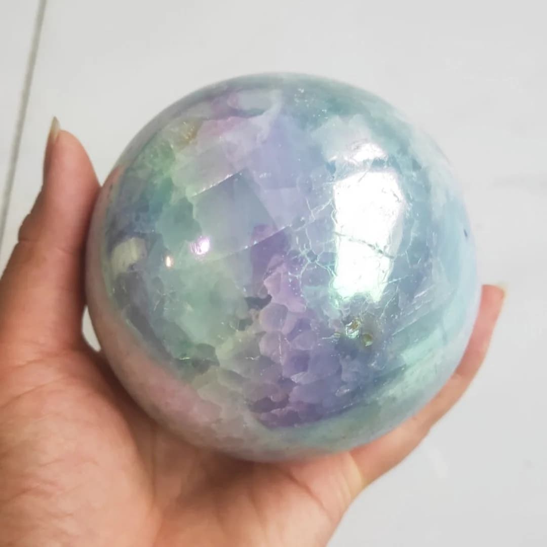 Crystal Ball Natural Celestite Quartz Sphere Lapis Lazuli Stone Gems Orb Healing 6-10cm