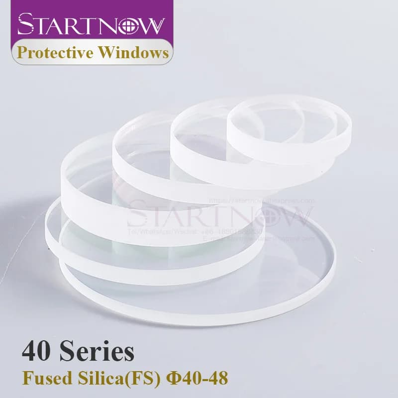 Startnow 1064nm Fibra Han Testa Laser Lente Protettiva 42x4mm Lenti di Protezione per Macchina da Taglio 40*2 6KW 40x3 40*5 Proteggi Lente