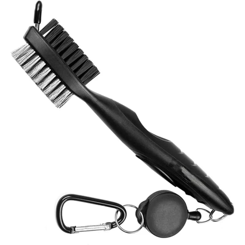 Spazzola per la Pulizia delle Mazze da Golf, Spazzola a 2 Lati per la Pulizia delle Scanalature, Strumento Efficace per la Pulizia delle Palline da Golf