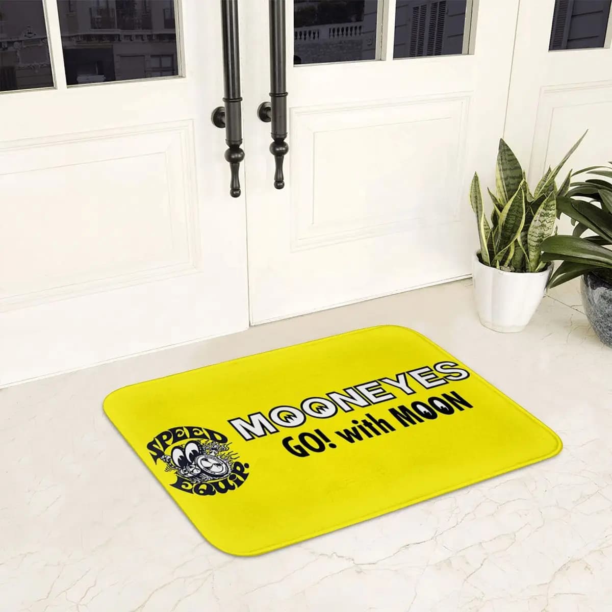Mooneyes Soffice zerbino antiscivolo Tappetino assorbente Tappeto per ingresso cucina Tappetini poggiapiedi camera da letto di casa