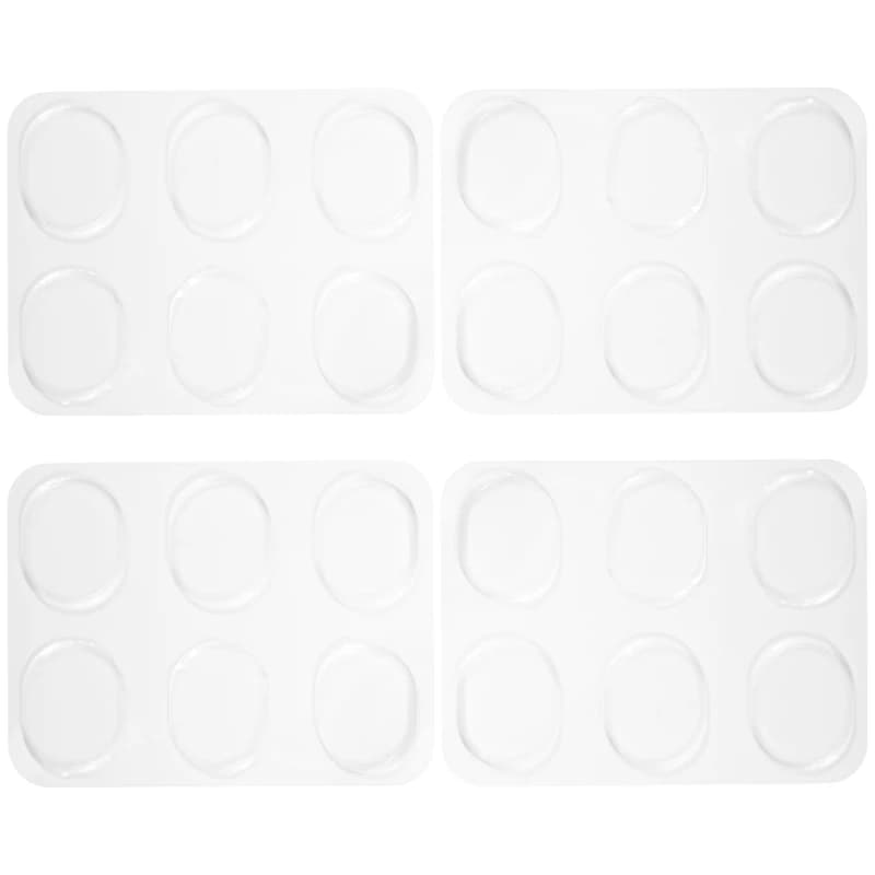 24 Pezzi Smorzatori per Batteria, Cuscinetti in Gel Silenziosi Non Tossici in Silicone Morbido per Controllo del Tono (Trasparente)