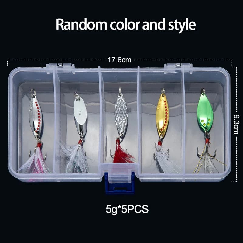 Metal Spoonbait Crankbaits Fishing Wobblers for artificial baits